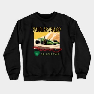 Saudi Arabian Grand Prix, Jeddah Circuit, Formula 1 Crewneck Sweatshirt